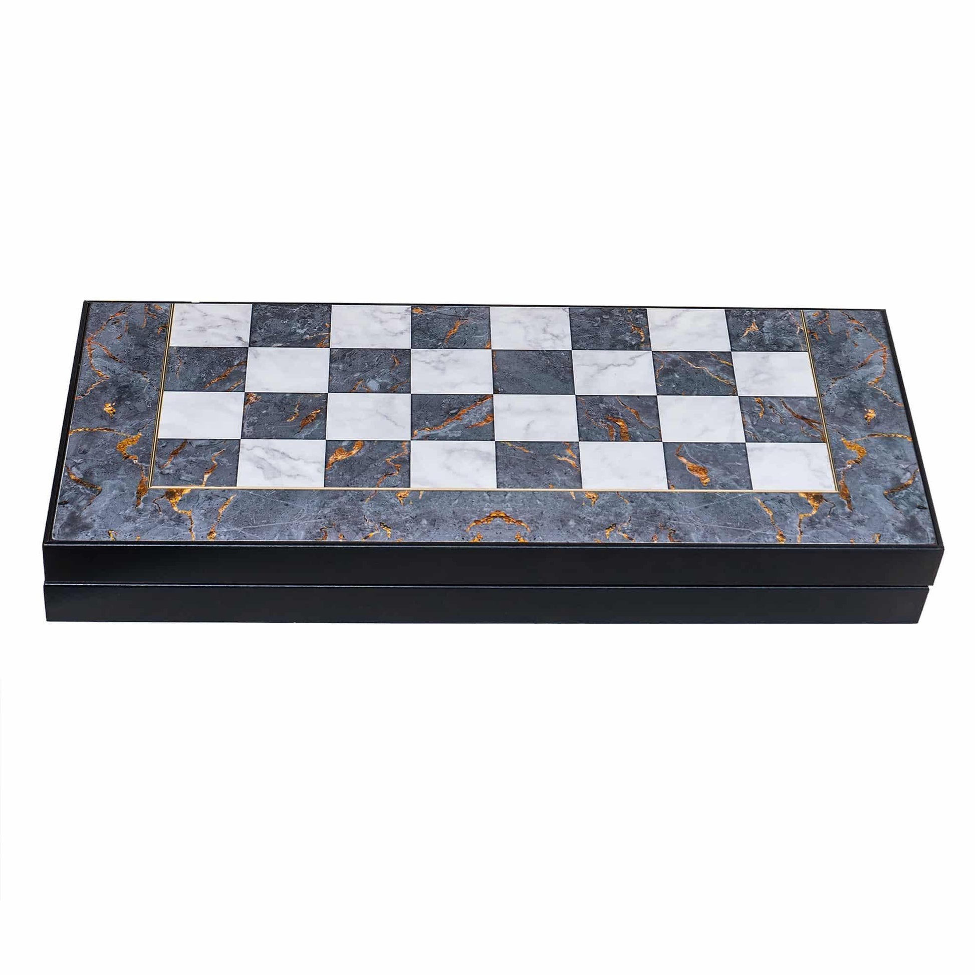 Joc de table din lemn lacuit 50x50cm gray / 987-4 - 221.ro