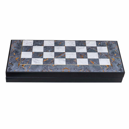 Joc de table din lemn lacuit 50x50cm gray / 987-4 - 221.ro