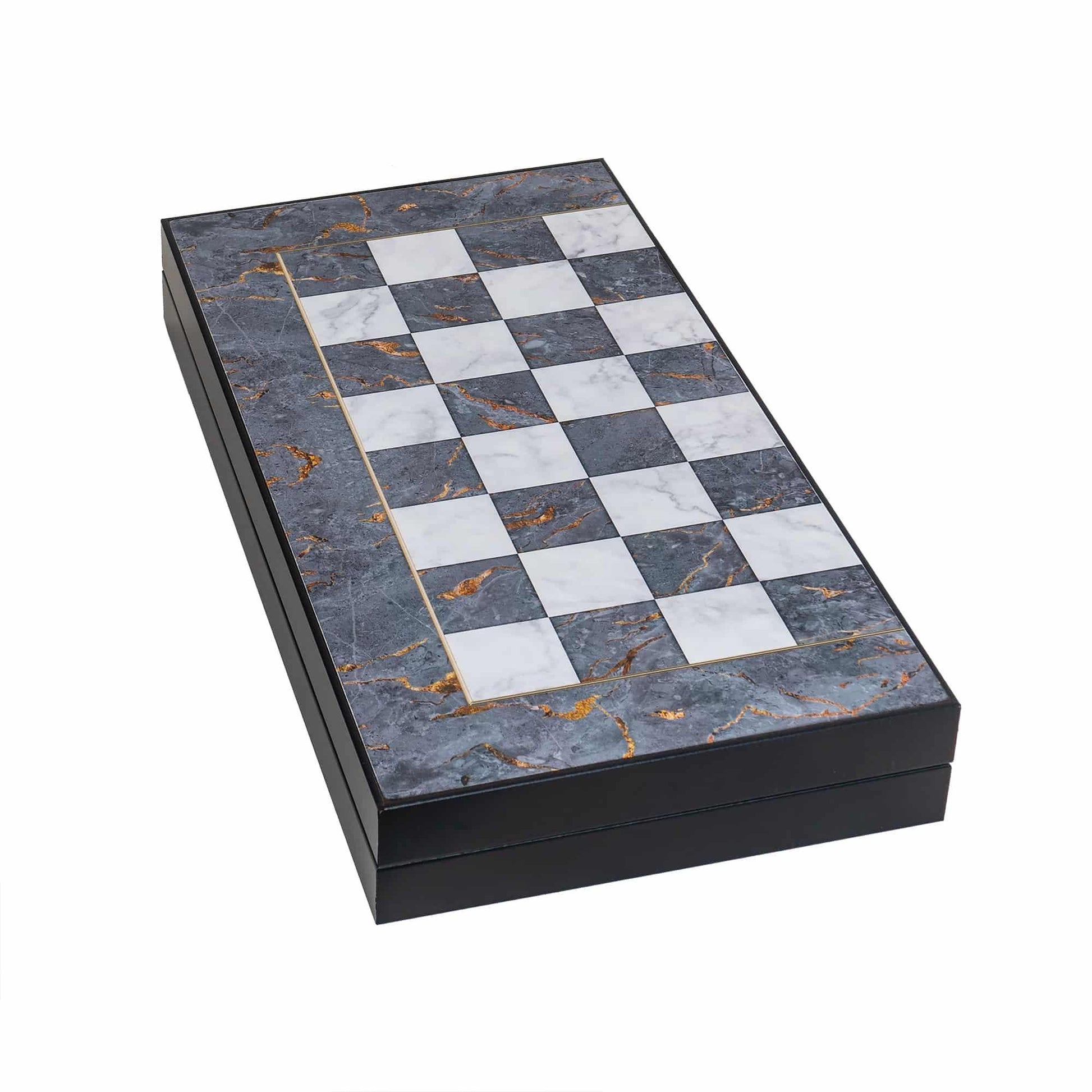 Joc de table din lemn lacuit 50x50cm gray / 987-4 - 221.ro