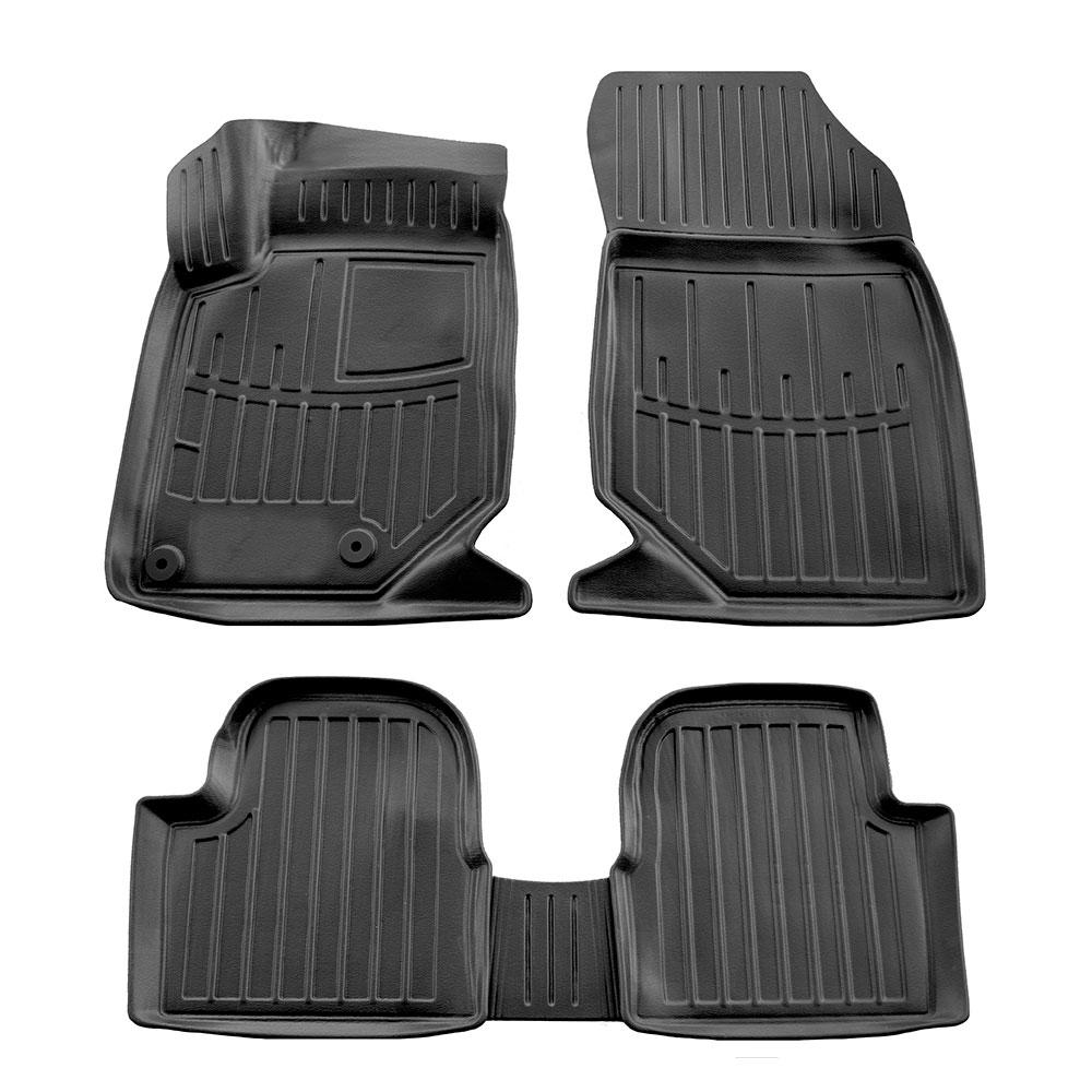 Set covorase auto cauciuc tip tavita pentru peugeot 2008 ii (2019-)