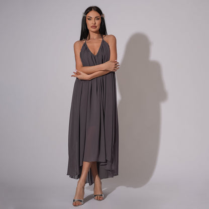 Rochie din voal asimetrica cu spatele gol Shades of Gray