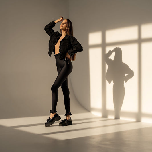 Colanti modelatori cu volan in talie No Name