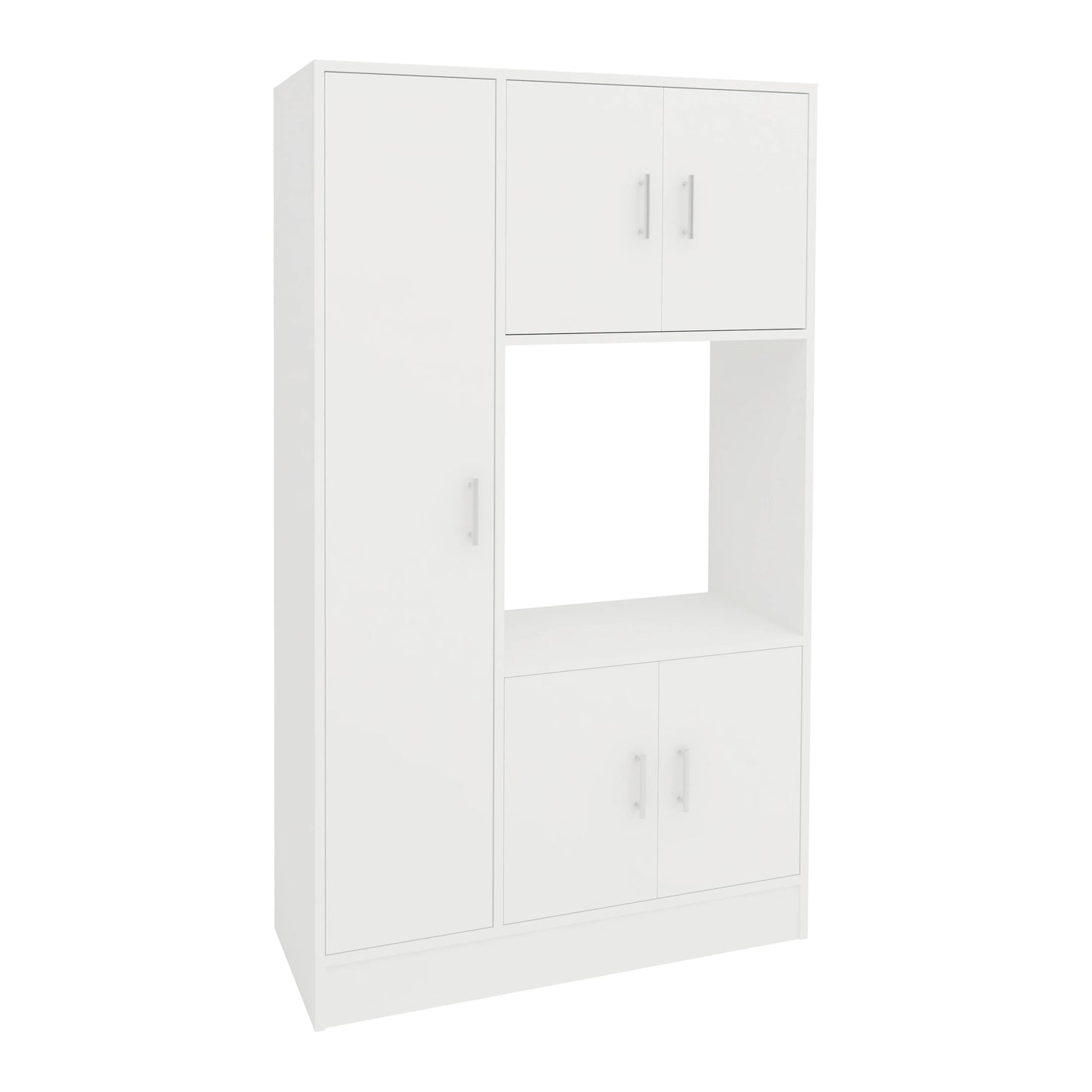 Dulap bucatarie Arno, 5 Usi, Alb, 90 x 32 x 150 cm