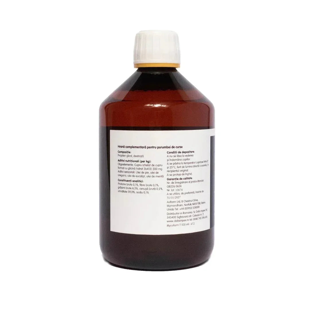 Aviform Mycoform-T – supliment respirator natural pentru porumbei 500 ml