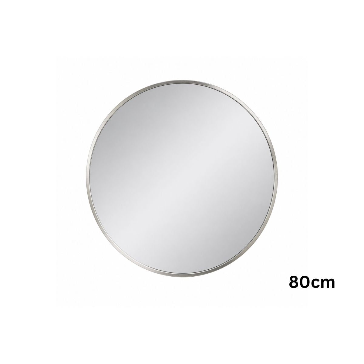 Oglinda de Perete, Naimeed D7987, Rama din Aluminiu, 80 cm, argintiu