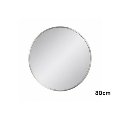 Oglinda de Perete, Naimeed D7987, Rama din Aluminiu, 80 cm, argintiu