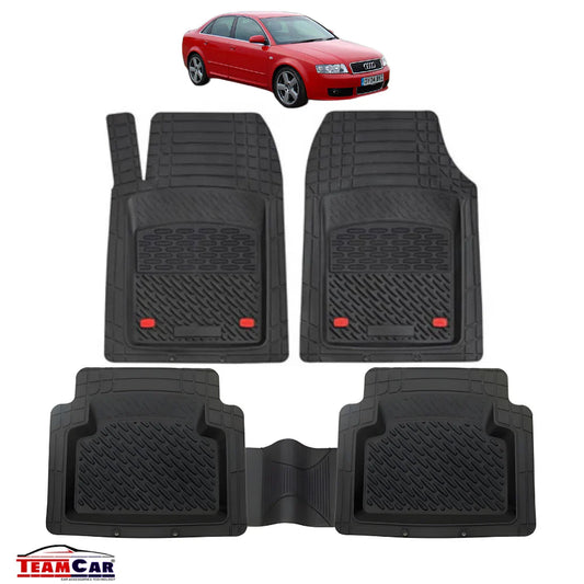 Covorașe Universale Tip Tăviță TEAMCAR® Audi A4 B6 Sedan (2000–2004), Set 5 Bucăți, Negru