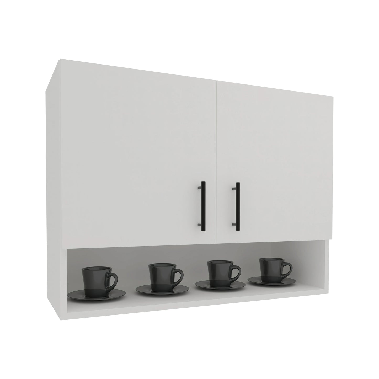 Corp Superior haaus Berna, 2 Usi, cu spatiu, Alb, 80 x 30 x 60 cm