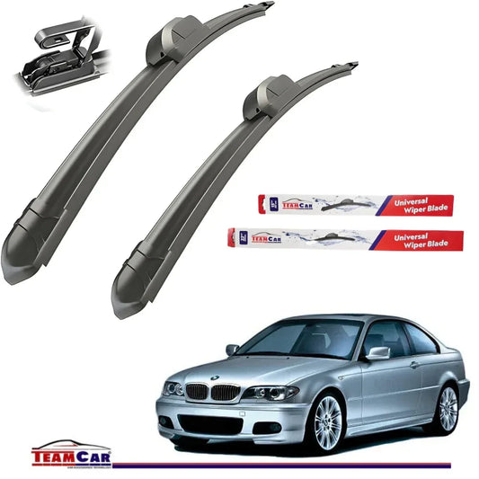 Ștergătoare TeamCar® BMW Seria 3 E46 Coupe (1998–2006) Flat – Set față - 221.ro