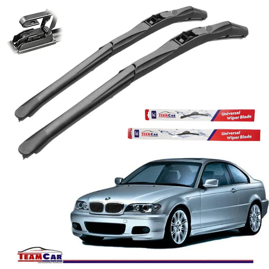 Ștergătoare TeamCar® BMW Seria 3 E46 Coupe (1998–2006) Hybrid – Set față - 221.ro