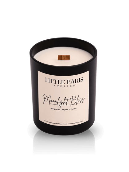 Lumânare parfumată Moonlight Bliss - Magnolie • Mir • Boabe de Tonka