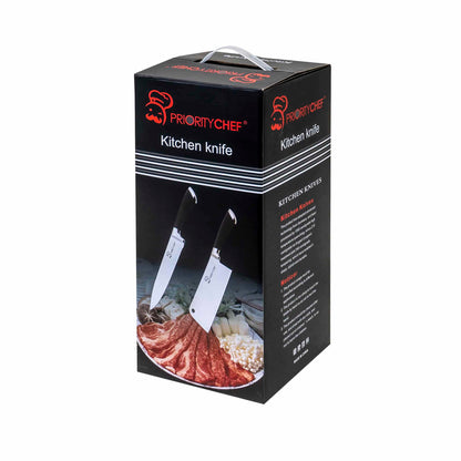 Set cutite cu suport, 8piese, inox, negru / CC9808