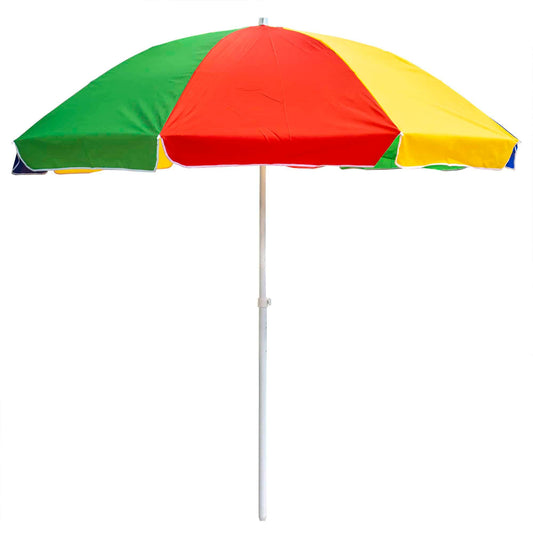 Umbrela protectie soare multicolora diametru 300cm si inaltime 260cm multicolora, stalp 33mm / CC9844