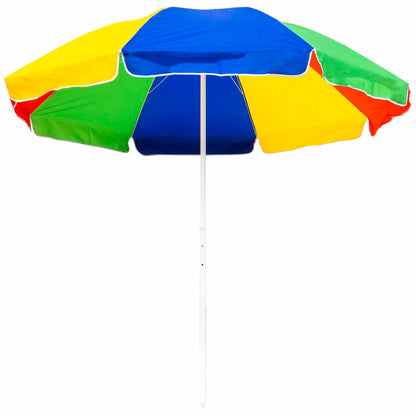 Umbrela protectie soare multicolora diametru 300cm si inaltime 260cm multicolora, stalp 33mm / CC9844