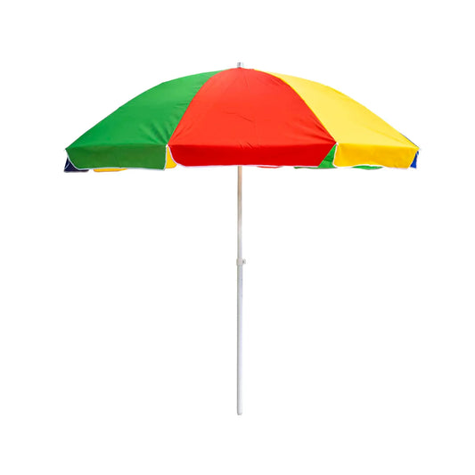 Umbrela protectie soare multicolora diametru 240cm si inaltime 220cm multicolora, stalp 33mm / CC9845