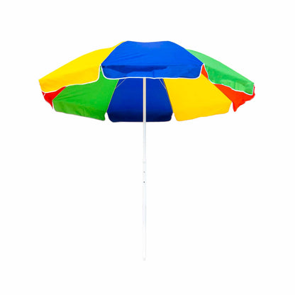 Umbrela protectie soare multicolora diametru 200cm si inaltime 200cm multicolora, stalp 33mm / CC9846