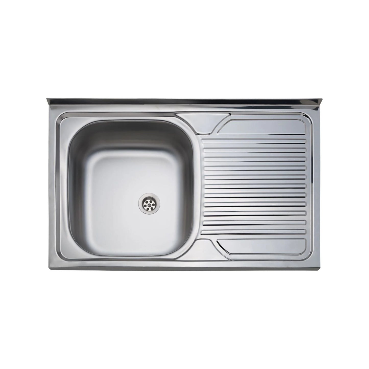 Chiuveta haaus Sanq, 1 Cuva stanga, Inox lucios, pe masca, 80 x 50 cm