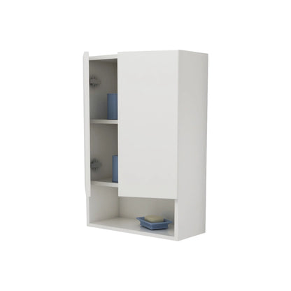 Corp Baie haaus Zed, Suspendat, 2 Usi, Alb lucios/Alb, MDF, L 48 x l 22 x H 72 cm