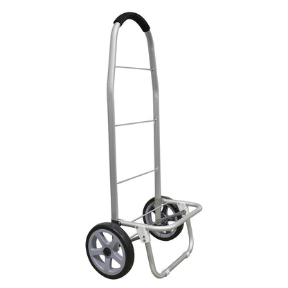 Carucior de piata pliabil, cadru din aluminiu, Naimeed D4949, 2 roti, 49 L, Negru/Albastru