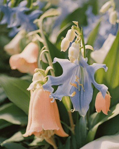 Lumânare parfumată Amber - We meet again - Zambile • Lăcrămioare • Piersică