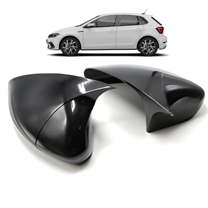 Capace Oglindă Batman DPTuning VW Polo MK6 2018–2021 Negru Lucios, ABS de Calitate, Montaj Rapid