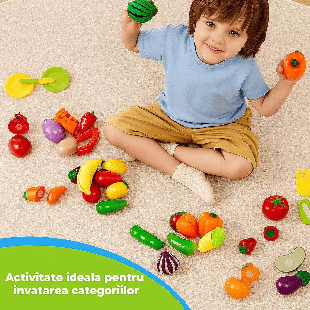 Set de Joaca Educativ cu Alimente pentru Copii, Fructe