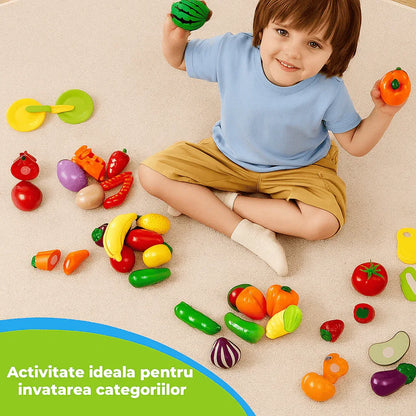 Set de Joaca Educativ cu Alimente pentru Copii, Fructe