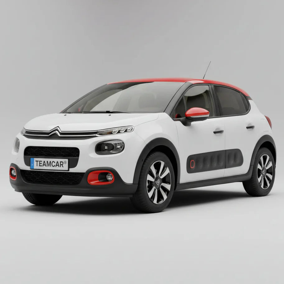 Covorase Citroen C3 Hatchback 5 Usi Pre-Facelift Compatibile 2016-2020 | Red