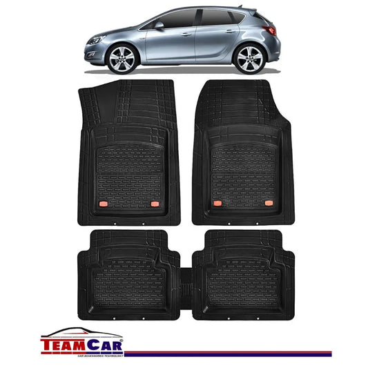 Covorase Auto TeamCar® Tip Tavita Compatibile Opel Astra J (2009-2015) Negru Material Rezistent - 221.ro