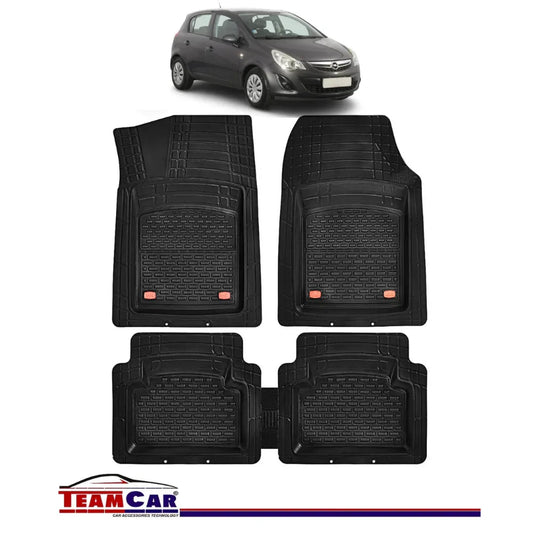 Covorase Auto TeamCar® Tip Tavita Compatibile Opel Corsa D 4 usi (2006-2014) Negru Material Rezistent - 221.ro