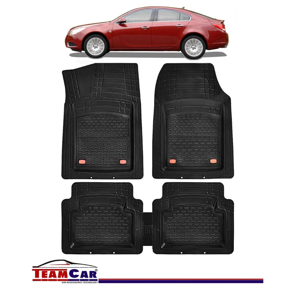 Covorase Auto TeamCar® Tip Tavita Compatibile Opel Insignia Sedan(2008-2017) Negru Material Rezistent - 221.ro