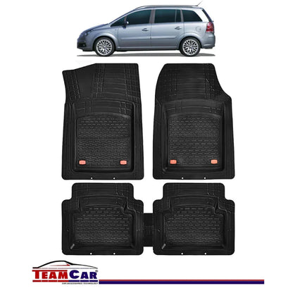 Covorase Auto TeamCar® Tip Tavita Compatibile Opel Zafira B (2005-2014) Negru Material Rezistent - 221.ro