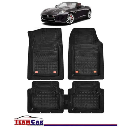 Covorase Auto TeamCar® Tip Tavita Compatibile Jaguar F-Type I (2013+) Negru Material Rezistent - 221.ro