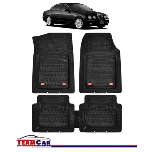 Covorase Auto TeamCar® Tip Tavita Compatibile Jaguar S-Type I (1999–2008) Negru Material Rezistent - 221.ro