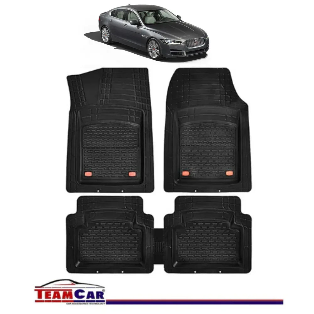 Covorase Auto TeamCar® Tip Tavita Compatibile Jaguar XE I (2015+) Negru Material Rezistent - 221.ro