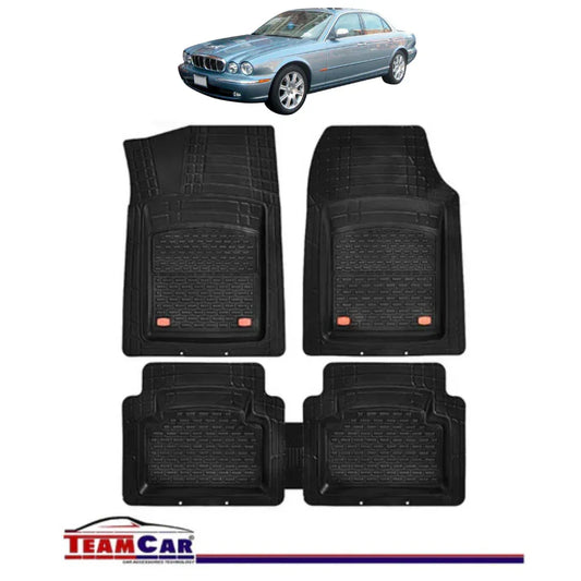 Covorase Auto TeamCar® Tip Tavita Compatibile Jaguar XJ X350/X358 (2003–2009) Negru Material Rezistent - 221.ro