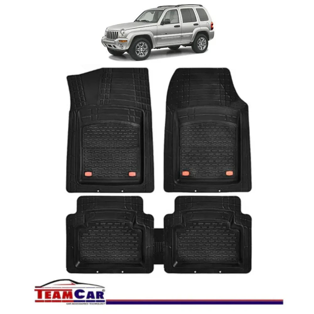 Covorase Auto TeamCar® Tip Tavita Compatibile Jeep Cherokee KJ (2001–2007) Negru Material Rezistent - 221.ro