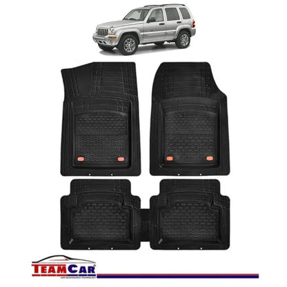 Covorase Auto TeamCar® Tip Tavita Compatibile Jeep Cherokee KJ (2001–2007) Negru Material Rezistent - 221.ro