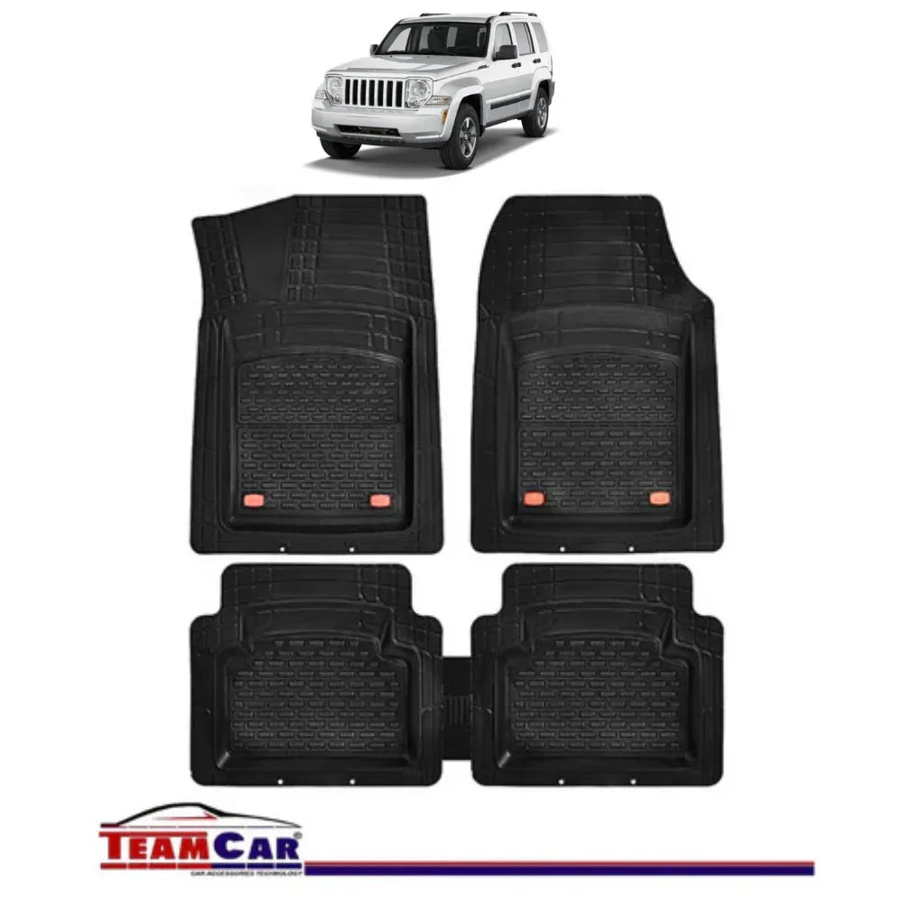 Covorase Auto TeamCar® Tip Tavita Compatibile Jeep Cherokee KK (2008–2012) Negru Material Rezistent - 221.ro