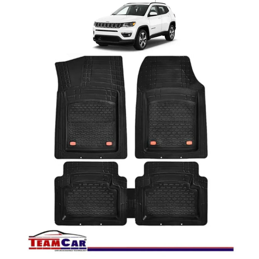 Covorase Auto TeamCar® Tip Tavita Compatibile Jeep Compass MP (2017+) Negru Material Rezistent - 221.ro