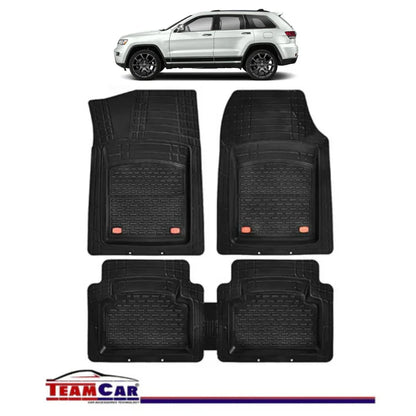 Covorase Auto TeamCar® Tip Tavita Compatibile Jeep Grand Cherokee WK2 (2011–2021) Negru Material Rezistent - 221.ro