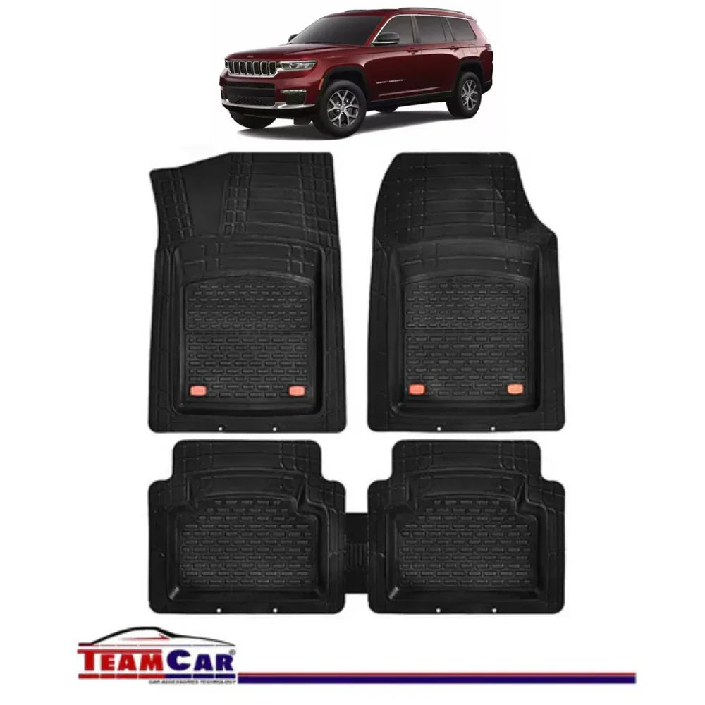 Covorase Auto TeamCar® Tip Tavita Compatibile Jeep Grand WL (2021+) Negru Material Rezistent - 221.ro