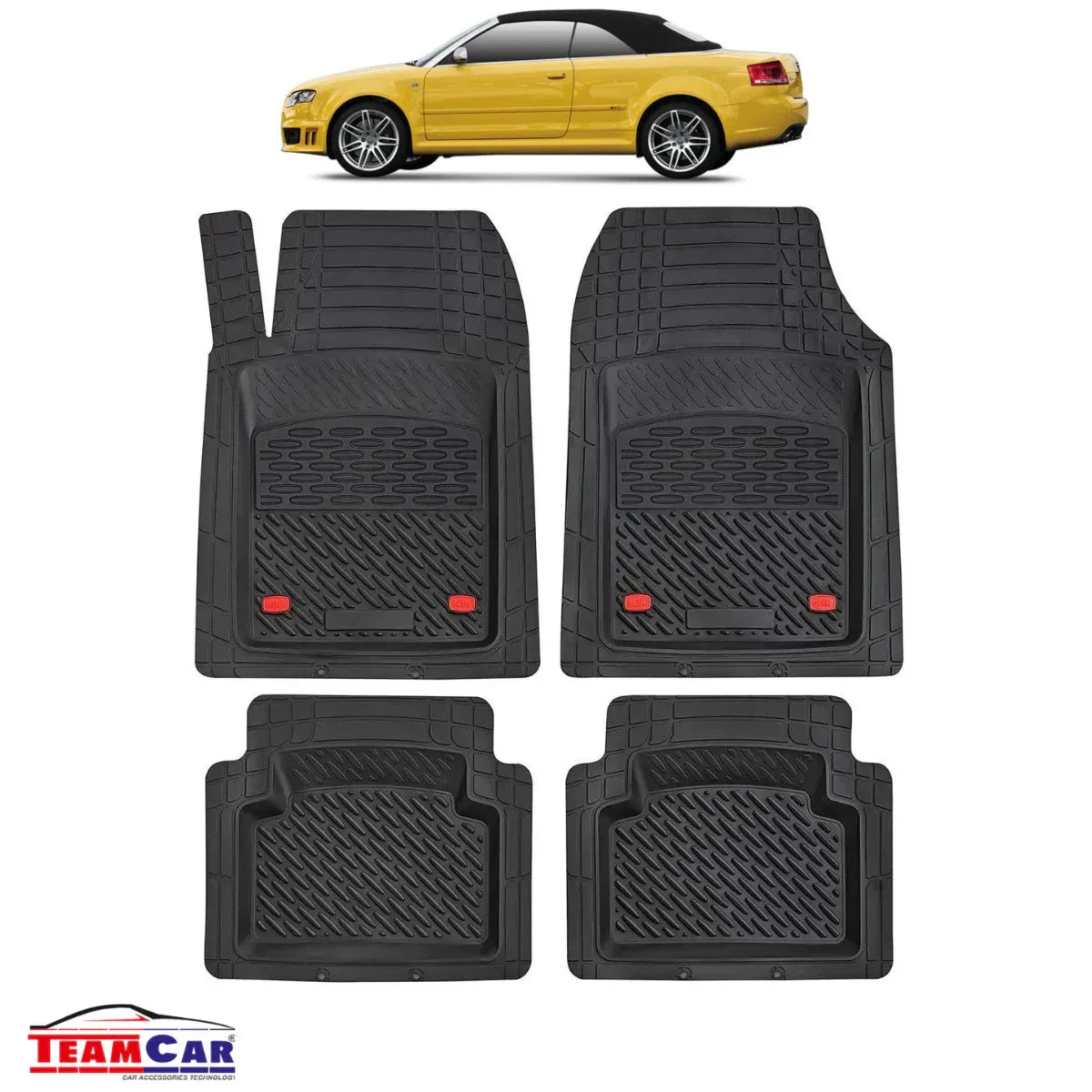 Covorase Auto TeamCar® Tip Tavita Compatibile Audi A4 B7 Cabriolet (2006–2008) - 221.ro