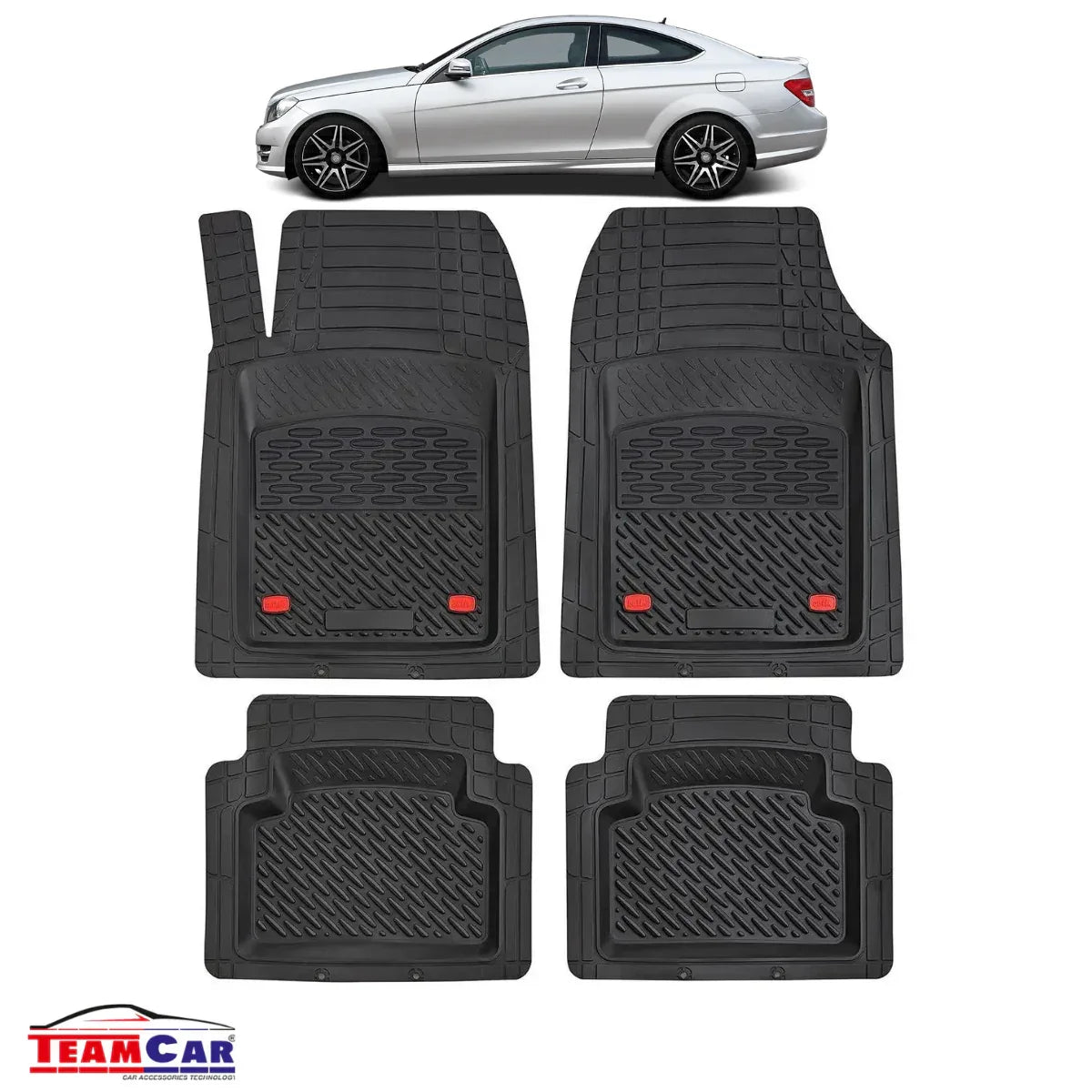 Covorase Auto TeamCar® Tip Tavita Compatibile Mercedes-Benz C-Class C204 Coupé (2011–2015) - 221.ro