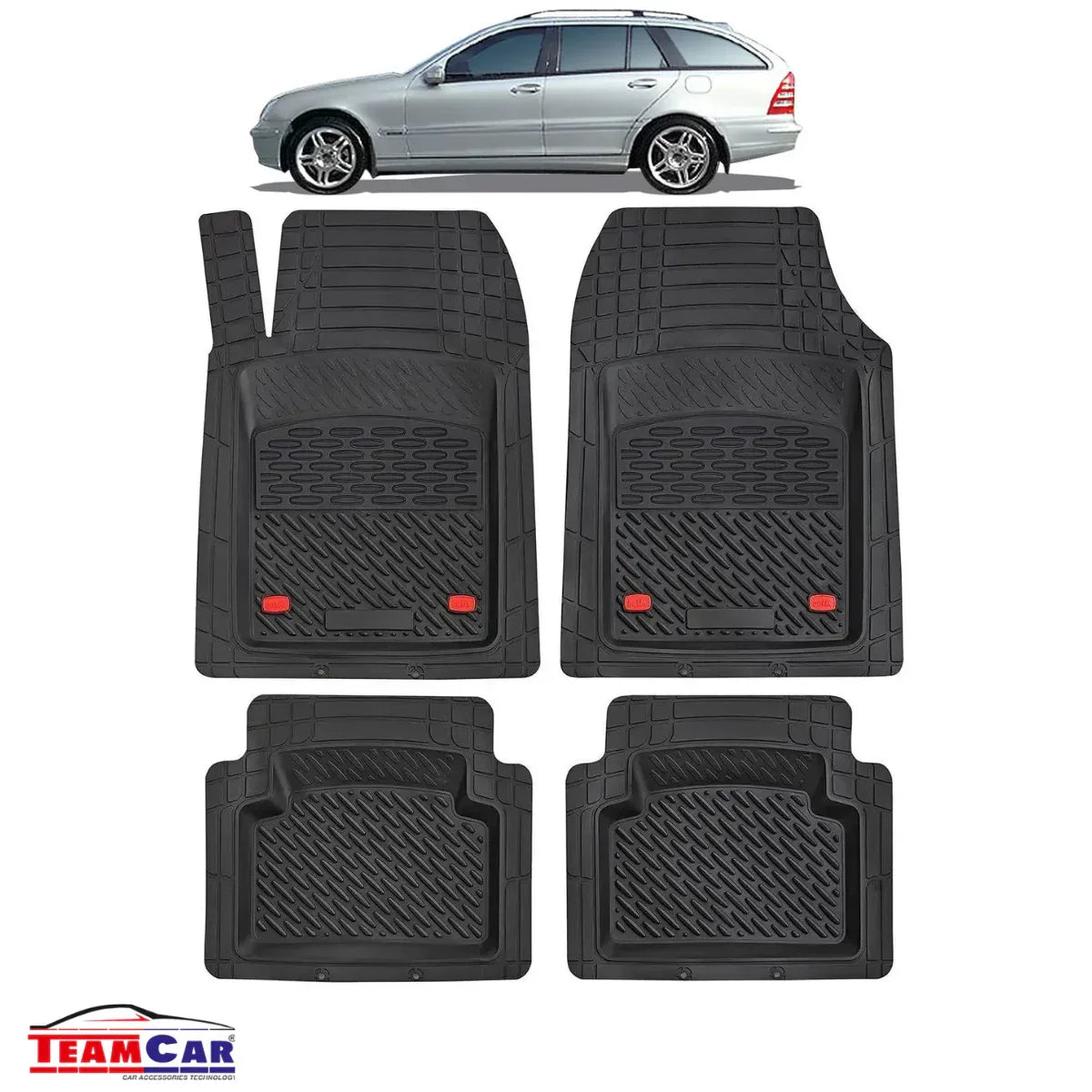 Covorase Auto TeamCar® Tip Tavita Compatibile Mercedes-Benz C-Class S203 Break, Estate (2001–2007) - 221.ro