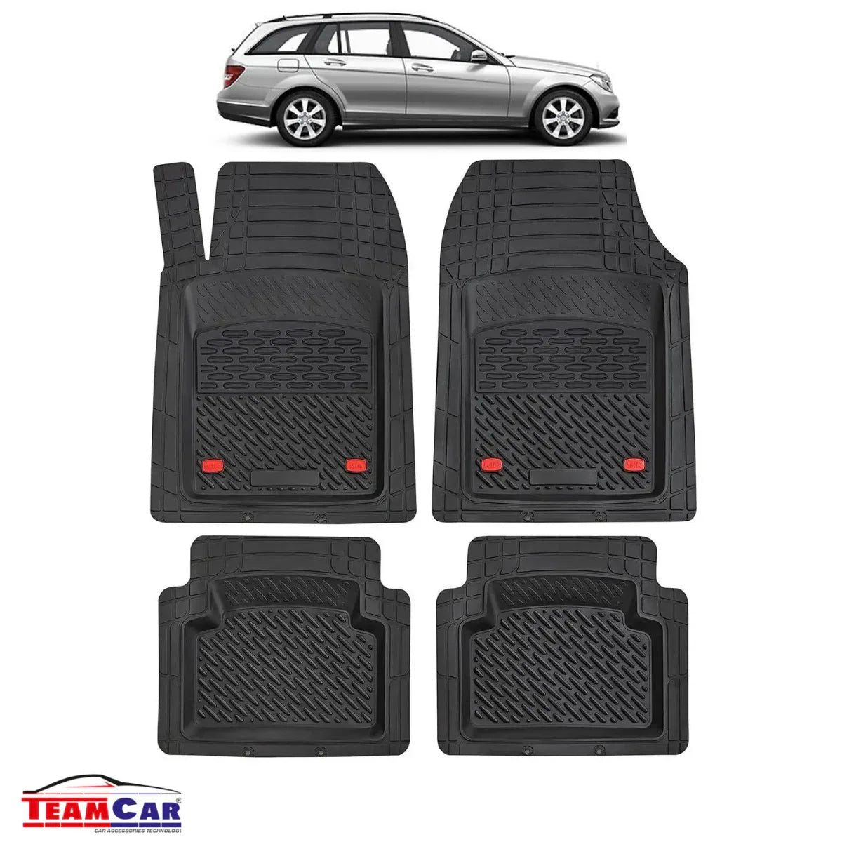 Covorase Auto TeamCar® Tip Tavita Compatibile Mercedes-Benz C-Class S204 Break, Estate (2008–2014) - 221.ro