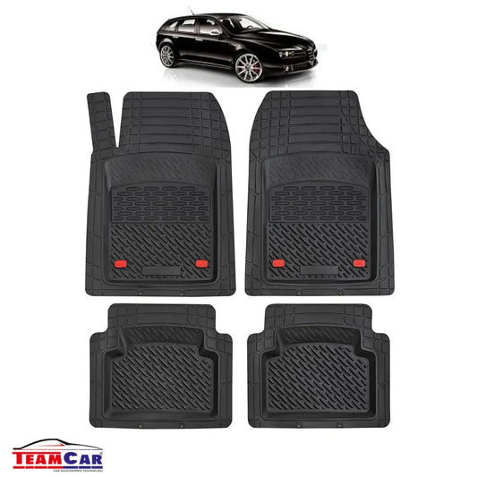 Covorase Auto TeamCar® Tip Tavita Compatibile Alfa Romeo 159 Generatia I (2005–2011) Negru Material Rezistent - 221.ro