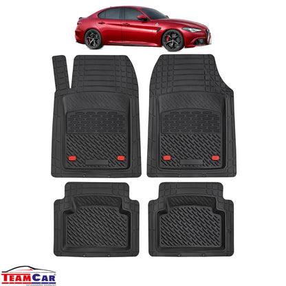 Covorase Auto TeamCar® Tip Tavita Compatibile Alfa Romeo Giulia Generatia I (2015+) Negru Material Rezistent - 221.ro