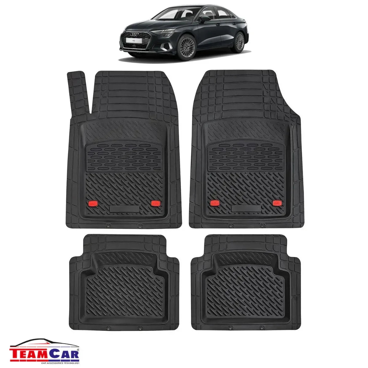 Covorase Auto TeamCar® Tip Tavita Compatibile Audi A3 8Y Sedan (2020–2025) - 221.ro