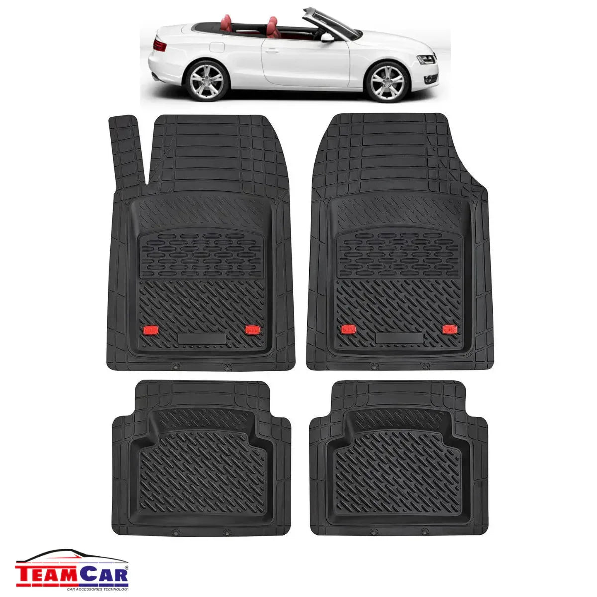 Covorase Auto TeamCar® Tip Tavita Compatibile Audi A5 8T Cabriolet (2009–2016) - 221.ro